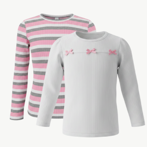Girls (2-7y) Crewneck Long Sleeve Tees