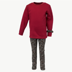 Girls (2-7y) crewneck & legging setFREE Scrunchie