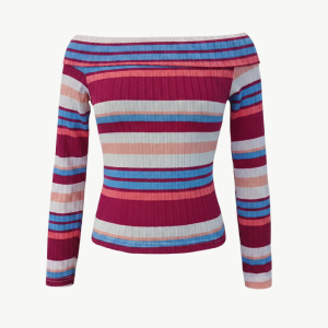 Girls (7-12y) Off Shoulder Long Sleeve Top