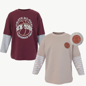 Boys (2-7y) Twofer Long sleeve Tee