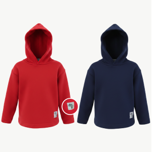 Kids (2-7y) fleece hoody pullover