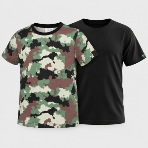 Boys Camo & Black 2-Pack Tee Set