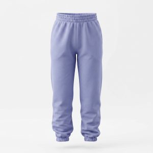 Girls sage brushed-fleece track pants